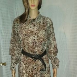 Suit/CACTUS FLOWER sz s animal print